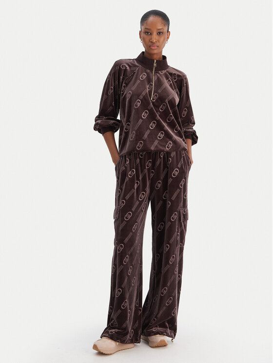 Liu Jo Sport Liu Jo Sport Суитшърт TF5110 J4955 Кафяв Relaxed Fit