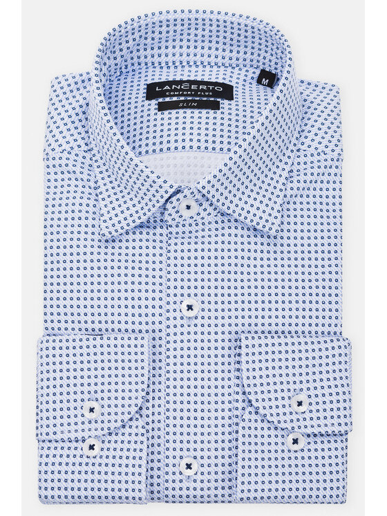Lancerto Lancerto Koszula Torey KO073222000030 Niebieski Slim Fit