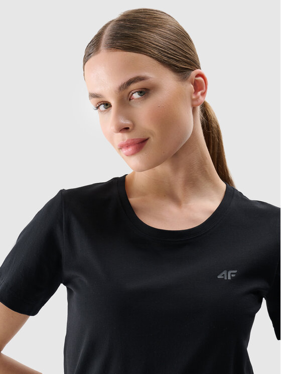 4F 4F T-Shirt NOS Czarny Regular Fit