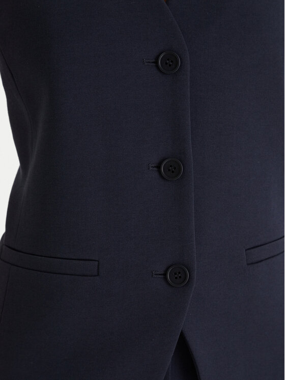 Weekend Max Mara Weekend Max Mara Vestă de costum Poggio 2615911021 Bleumarin Slim Fit