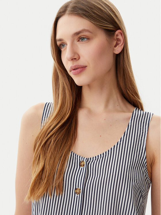 Vero Moda Vero Moda Top Bumpy 10325830 Granatowy Standard Fit