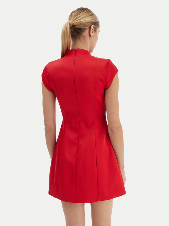 Bardot Bardot Коктейлна рокля Delphi 59329DB2 Червен Slim Fit
