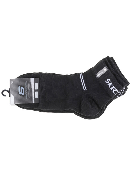 Skechers Skechers Calzini corti da uomo Skechers 5PPK Wm Mesh Ventilation Quarter Socks Nero