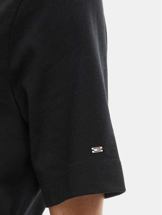 Tommy Hilfiger Tommy Hilfiger Haljina za svaki dan WW0WW48756 Crna Regular Fit