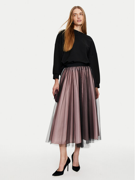 Imperial Imperial fustă din tulle GHV0IQG Negru Regular Fit