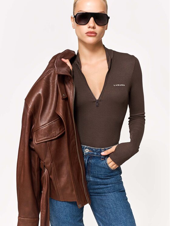 La Mania La Mania Body RUBBY Brązowy Classic Fit
