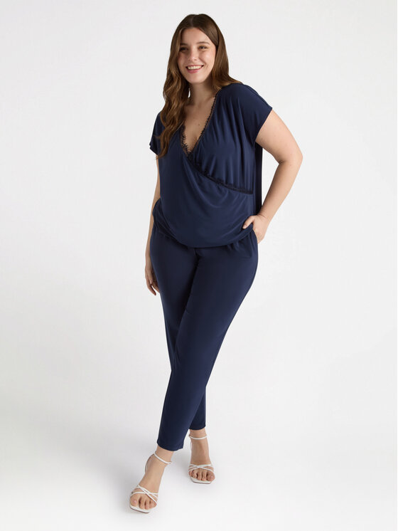 Fiorella Rubino Fiorella Rubino T-shirt G448L008236N034 Blu Regular Fit