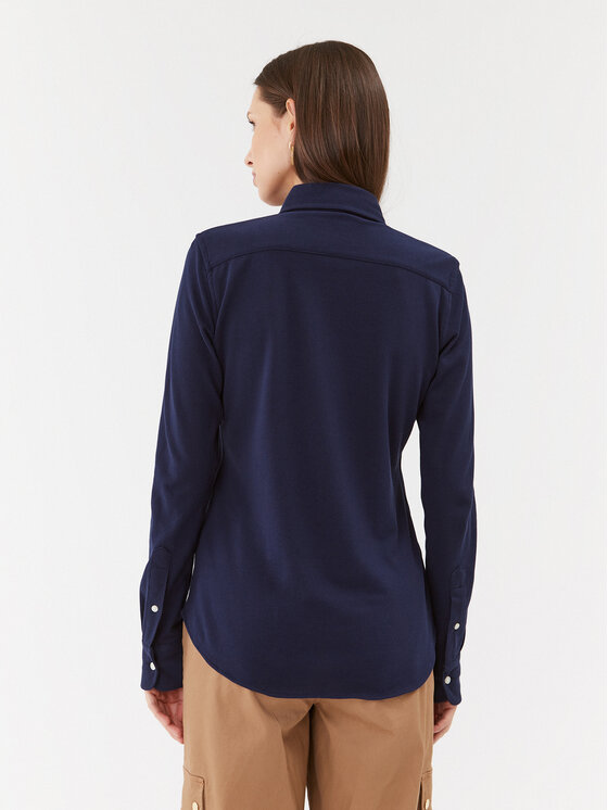 Polo Ralph Lauren Polo Ralph Lauren Риза 211664427037 Тъмносин Slim Fit