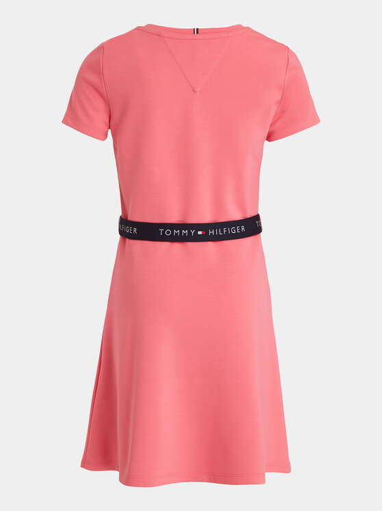 Tommy Hilfiger Tommy Hilfiger Kleid für den Alltag Essential Skater KG0KG07776 D Rosa Regular Fit