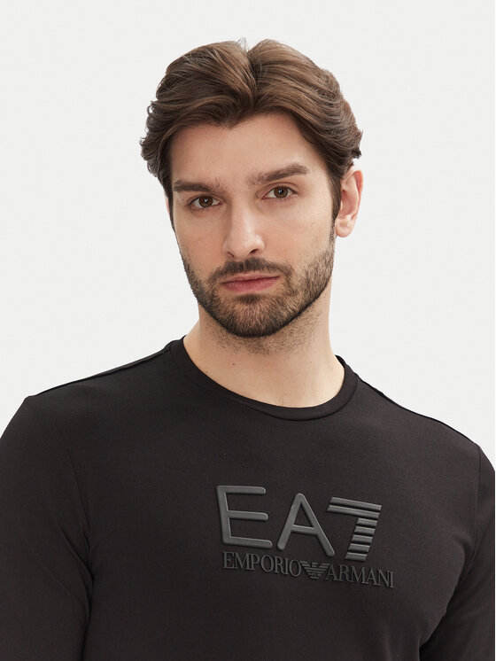 EA7 Emporio Armani EA7 Emporio Armani Longsleeve 7M000227 AF10373 UC001 Czarny Slim Fit