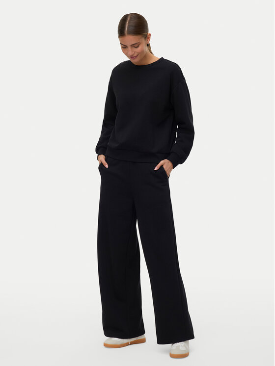 Vero Moda Vero Moda Spodnie dresowe Daisy 10338102 Czarny Wide Leg