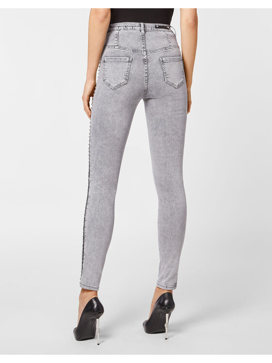 PHILIPP PLEIN PHILIPP PLEIN Jeansy 2717 Szary Slim Fit
