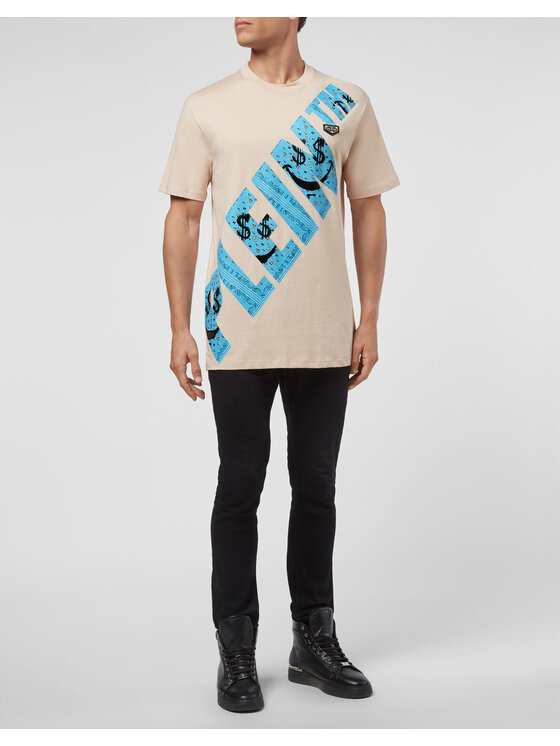 PHILIPP PLEIN PHILIPP PLEIN T-shirt 30422 Beige Regular Fit