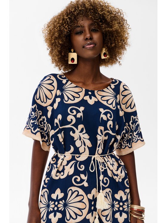 blue shadow blue shadow Sukienka codzienna Elya Niebieski Regular Fit