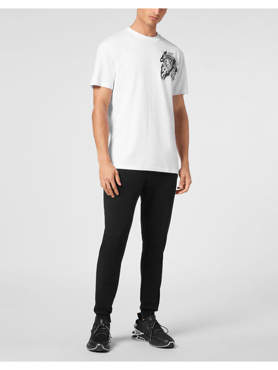 Plein Sport Plein Sport T-Shirt 22971 Biały Regular Fit