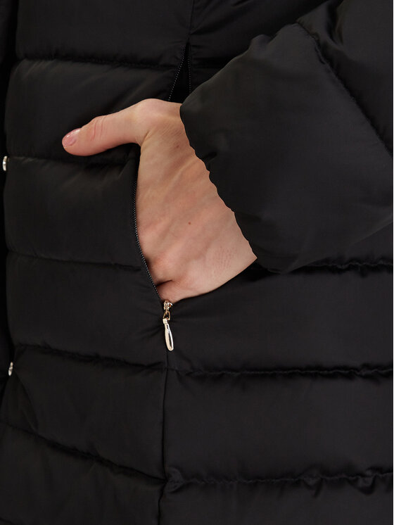 Geox Geox Pehelykabát Bettanie W5626H-T3122 F9000 Fekete Regular Fit