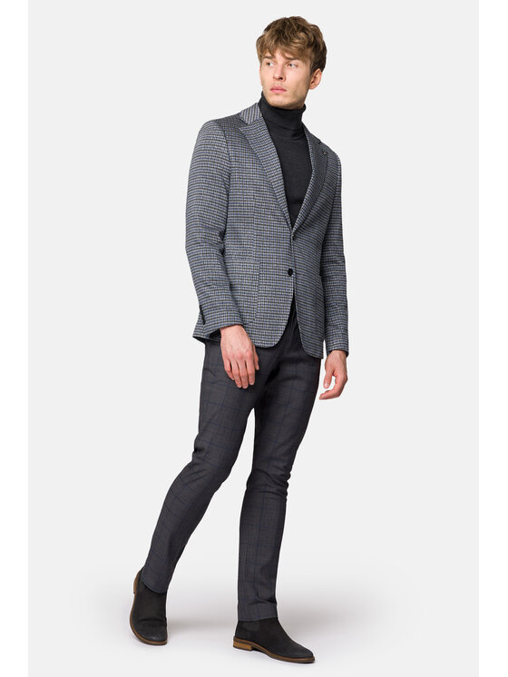 Lancerto Lancerto Marynarka Palmerstone MA131223000012 Szary Slim Fit