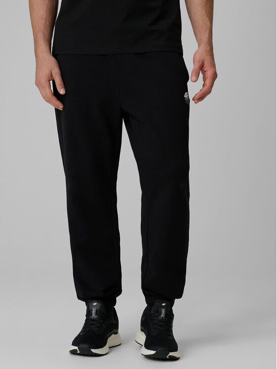 4F 4F Spodnie dresowe COMMERCIAL Czarny Loose Fit