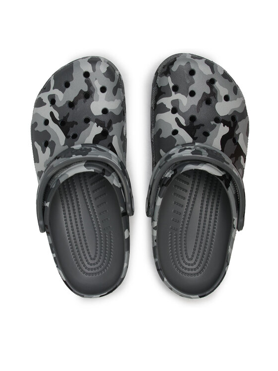 Crocs Crocs Klapki Classic Printed Camo Clog 206454 Szary