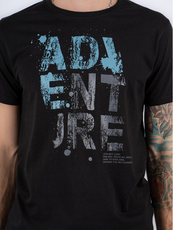 Marcus Marcus T-shirt Willow Nero Regular Fit