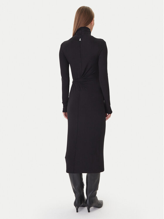 Patrizia Pepe Patrizia Pepe Džemper haljina 2A2958 J337 Crna Regular Fit