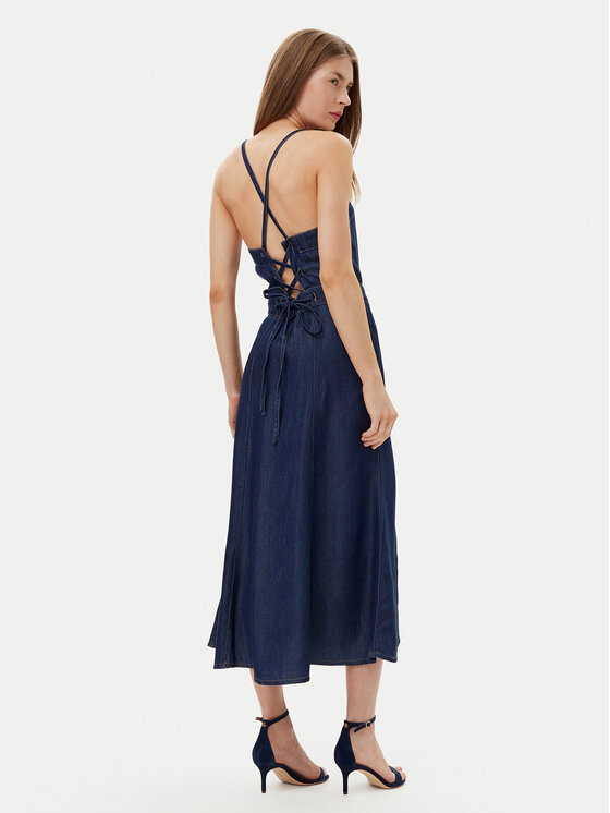 Guess Guess Дънкова рокля W5GK43 D5N61 Тъмносин Regular Fit