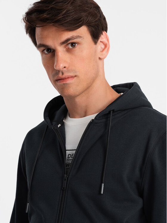 Ombre Ombre Mikina OM-SSBZ-0160 Černá Regular Fit