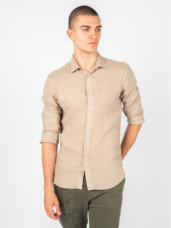 Xagon Xagon Camicia P2304 1AR T090 Beige Regular Fit