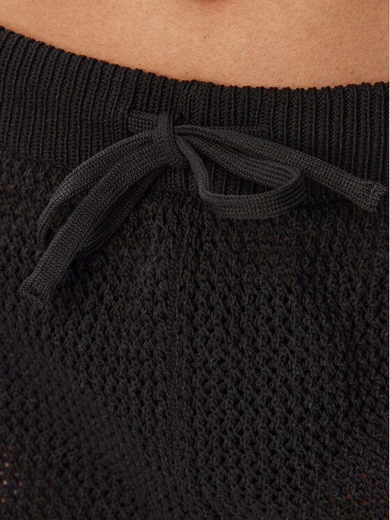 adidas adidas Bavlnené šortky Knitted Crochet KC6478 Čierna Regular Fit