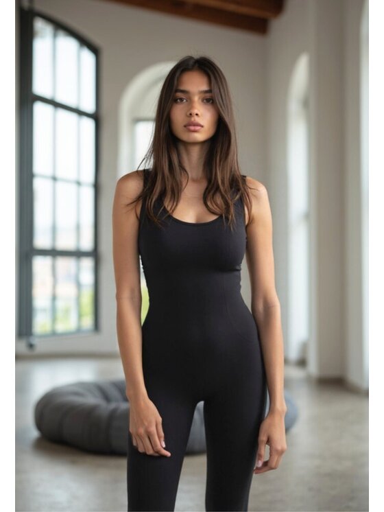 Flavia Valentini Flavia Valentini Legginsy 315 Czarny Compression Fit