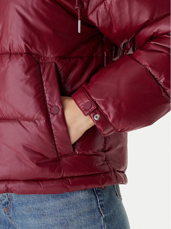 Calvin Klein Jeans Calvin Klein Jeans Zimska jakna LV047D505G Bordo rdeča Relaxed Fit
