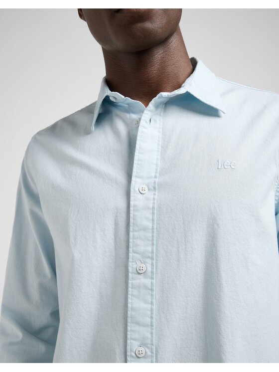 Lee Lee Koszula Patch Shirt Niebieski Regular Fit