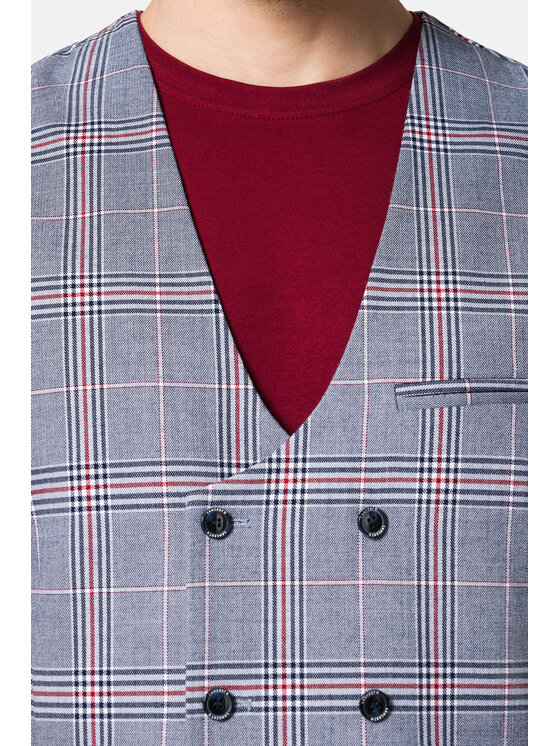 Lancerto Lancerto Kamizelka Morella KA131123000007 Szary Slim Fit