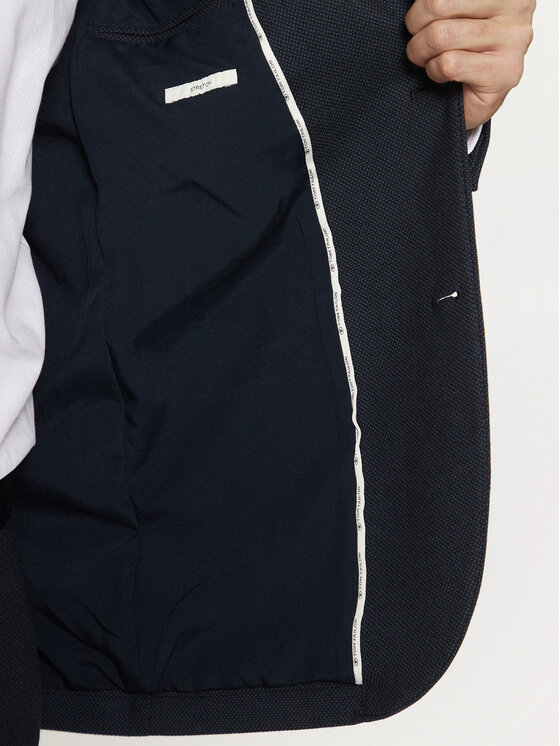 Tom Tailor Tom Tailor Сако 1044113 Тъмносин Slim Fit