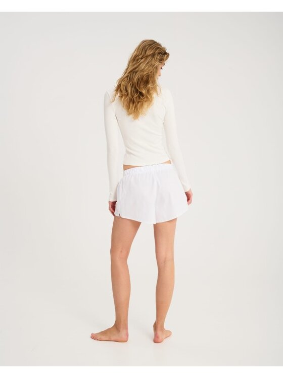 Le Songe Le Songe Longsleeve CHERRY Biały Basic Fit