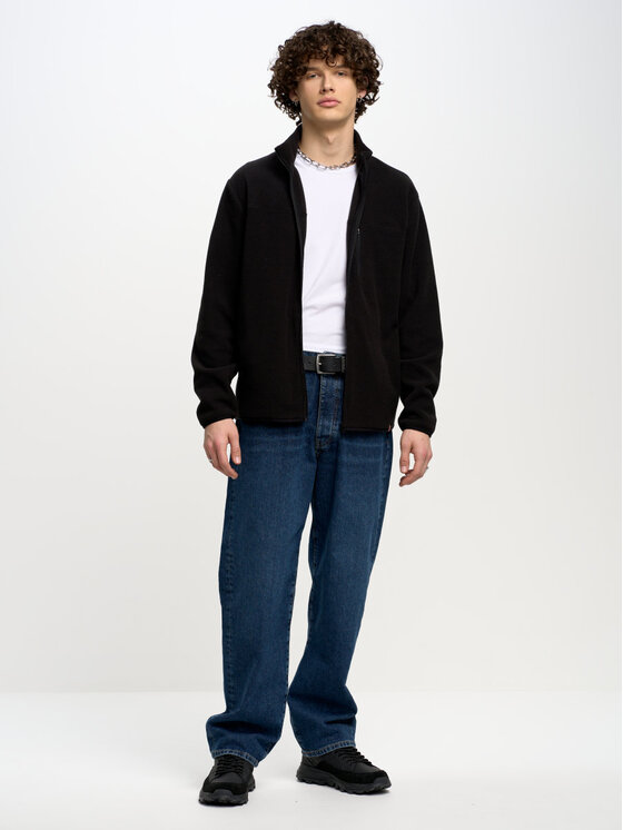 BIG STAR BIG STAR Bluza MALKOM_906_170 Czarny Basic Fit