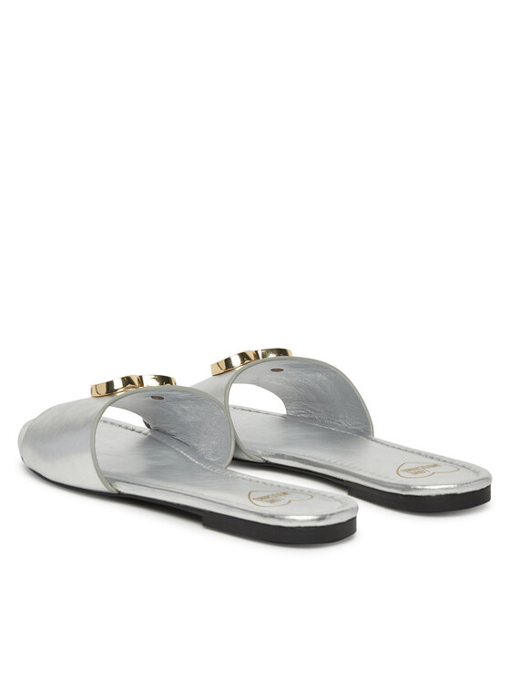 LOVE MOSCHINO LOVE MOSCHINO Klapki JA28161G0MIF090B Srebrny