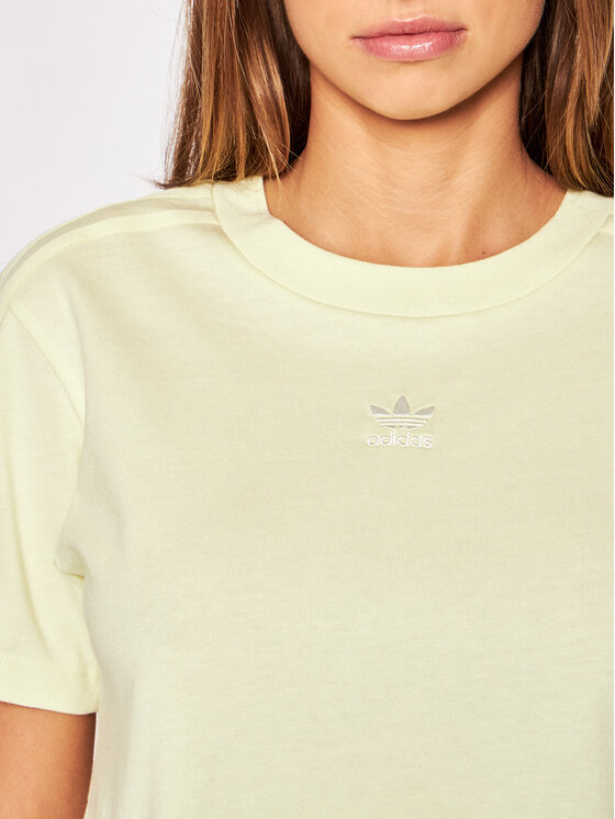 adidas adidas Koszulka techniczna Luxe H56452 Żółty Regular Fit