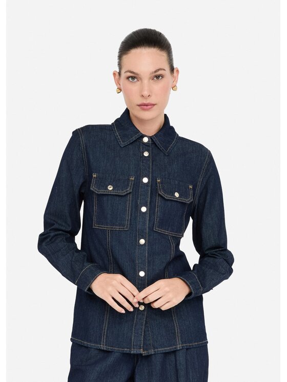 Liu Jo Liu Jo Camicia UF5150D026877000 Celeste Slim Fit