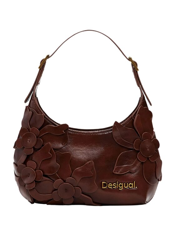 Desigual Desigual Σάκος BAG_REPRISE CHOCO VALENTINE HAITI Καφέ