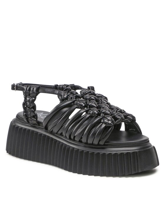 AGL AGL Sandále Alice Flatform D642072PQKE1581013 Čierna
