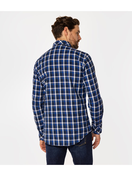 Lee Cooper Lee Cooper Koszula MALT Niebieski Slim Fit