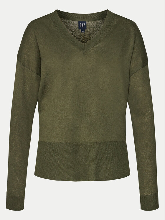 Gap Gap Džemper 854769-03 Zelena Relaxed Fit