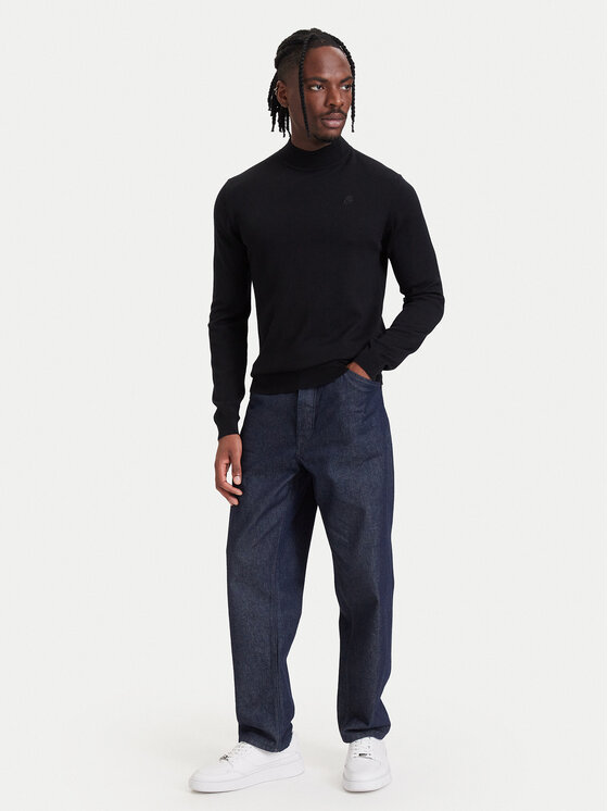 KARL LAGERFELD KARL LAGERFELD Golf 655002 564399 Czarny Regular Fit