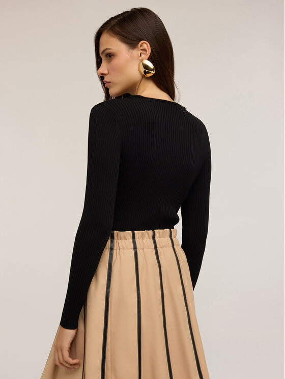 Motivi Motivi Cardigan M410W003504N033 Nero Regular Fit