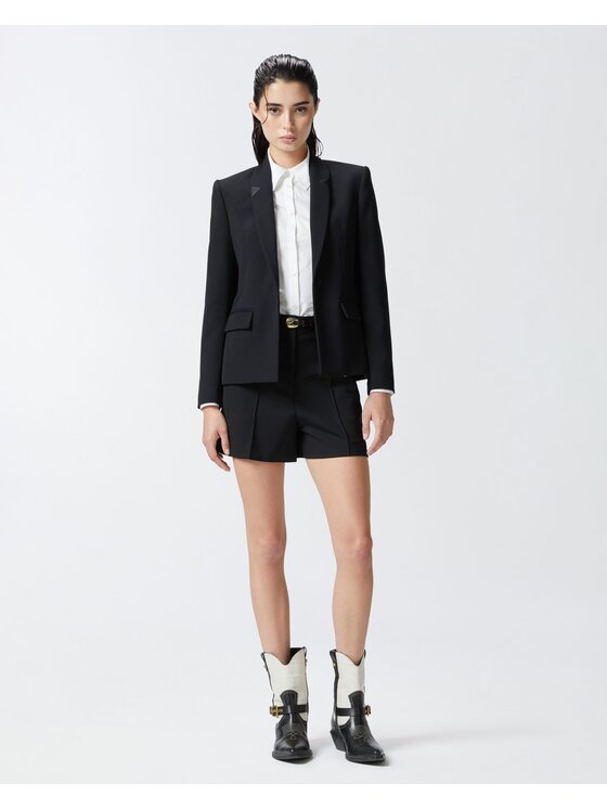 PINKO PINKO Pantaloncini di tessuto Singapore shorts Nero Regular Fit