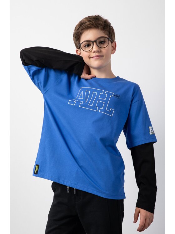 Coccodrillo Coccodrillo T-Shirt ZC5143102ABJ-032 Granatowy Regular Fit