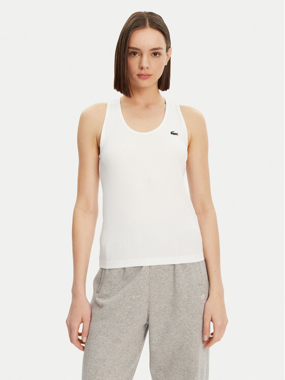 Lacoste Lacoste Felső TF4874 Fehér Slim Fit