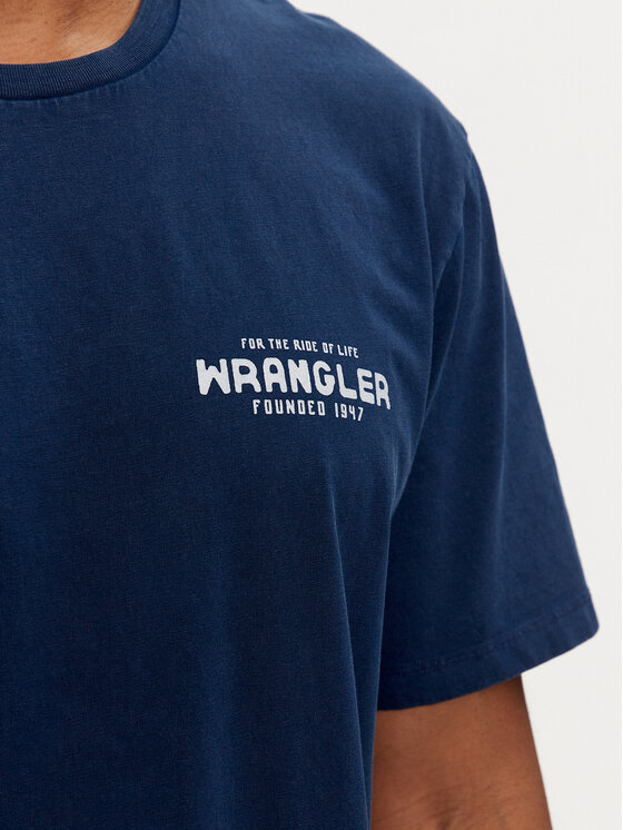 Wrangler Wrangler T-särk Graphic 112350530 Tumesinine Regular Fit