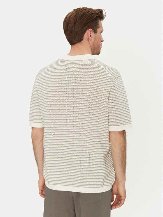 Only & Sons Only & Sons Тениска с яка и копчета Kian 22033457 Бежов Relaxed Fit